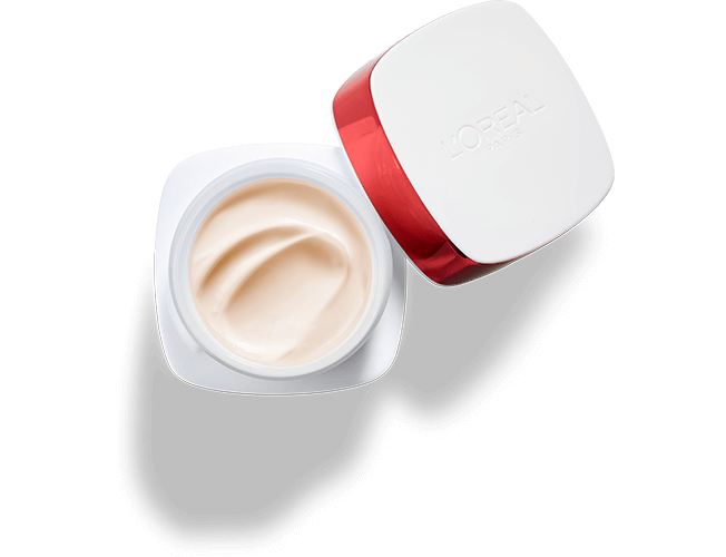 Kasvojenhoito päivävoide Spf 30 Revitalift purkki auki